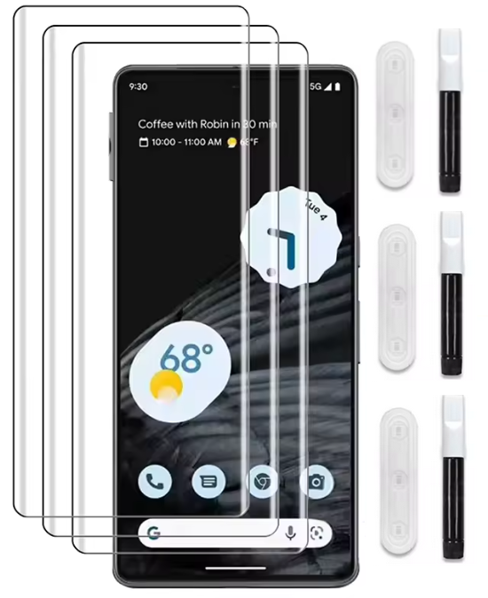 Захисне скло 3 шт CDK для Google Pixel 8 Pro | UV Curved (017280) (clear)
