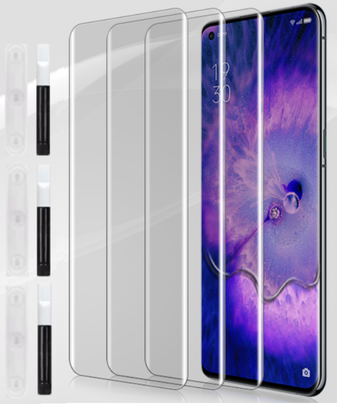 Захисне скло 3 шт CDK для Oppo Find X5 Pro | UV Curved (015456) (clear)