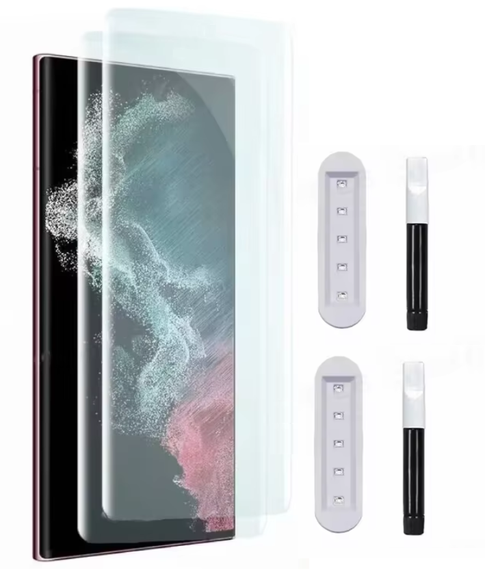 Захисне скло 2 шт CDK для Samsung Galaxy S22 Ultra 5G (S908) | UV Curved (014236) (clear), фото 1