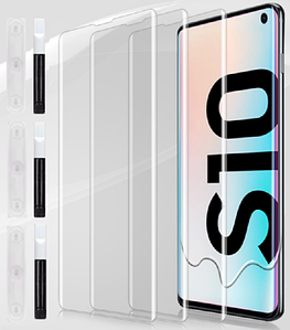 Захисне скло 3 шт CDK для Samsung Galaxy S10 | UV Curved (G973) (08560) (clear)