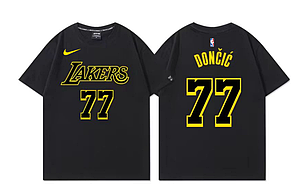 Футболка чорна Дончич 77 Лейкерс Nike Doncic Lakers NBA Dri-Fit
