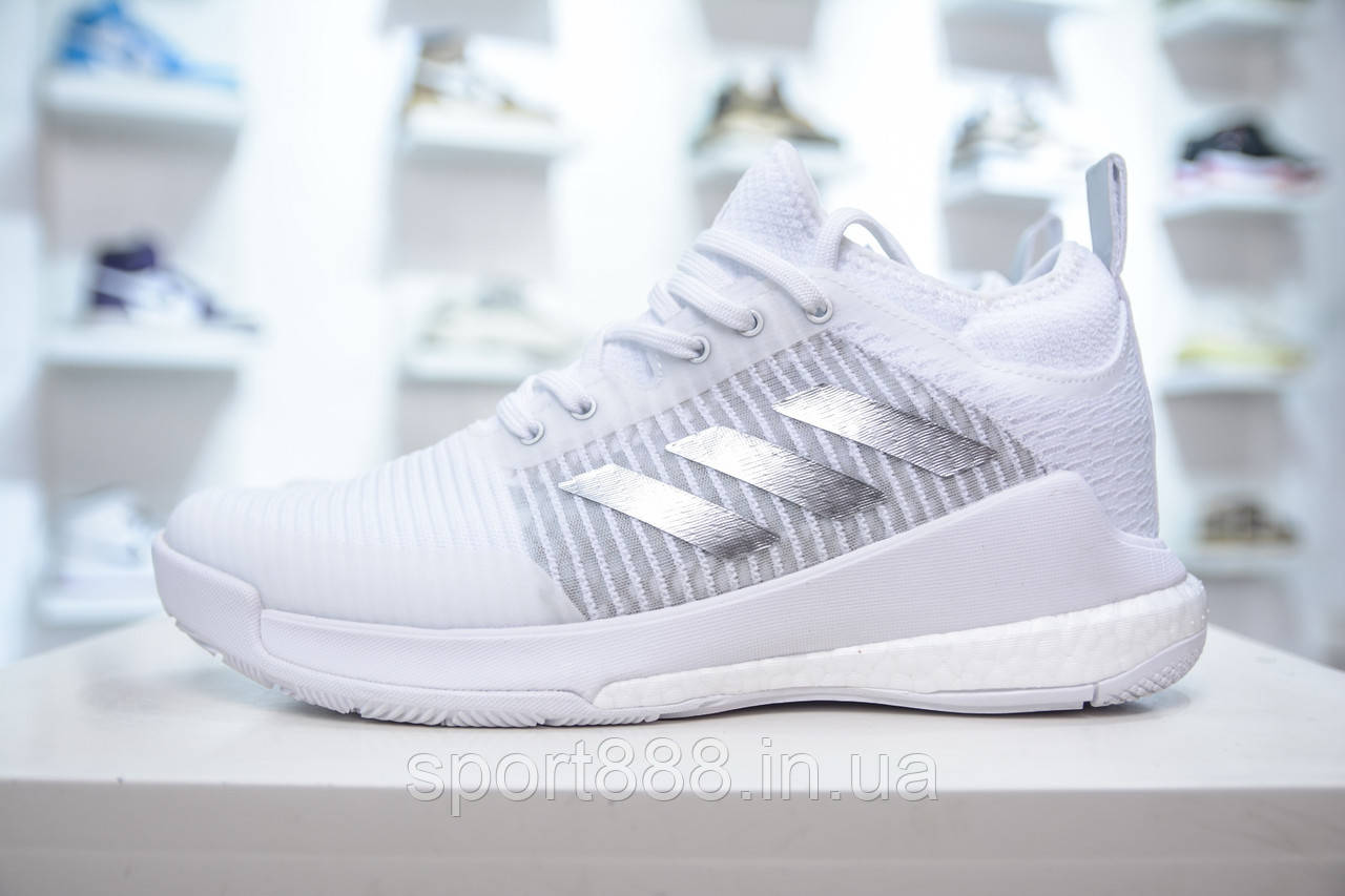 Під замовлення Eur36-46  Білі чоловічі Кросівки ADIDAS CRAZYFLIGHT MID Кросівки, фото 1