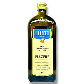 Оливкова олія DE CECCO PIACERE Olio Extra Vergine di Oliva 1 літр (скло)