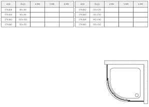 Душова кабіна Shower SATURN STN-858 80х80х205 см з глибоким піддоном хром розсувні двері матове скло, фото 5