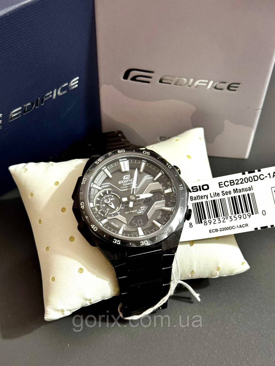 Годинники casio ecb2200dc-la edifice