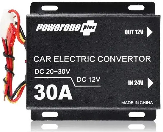 Авто перетворювач 24В у 12В 30A, фото 1
