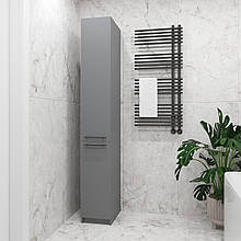 Шафа-пенал для ванної кімнати / передпокою / дитячої 2000х300х450 мм Антрацит