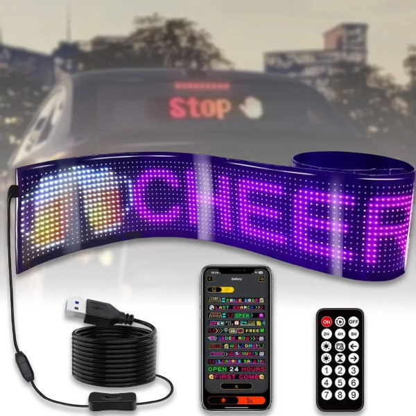 Гнучкий екран LED Matrix Pane APP wi-fi rgb 192*1330мм