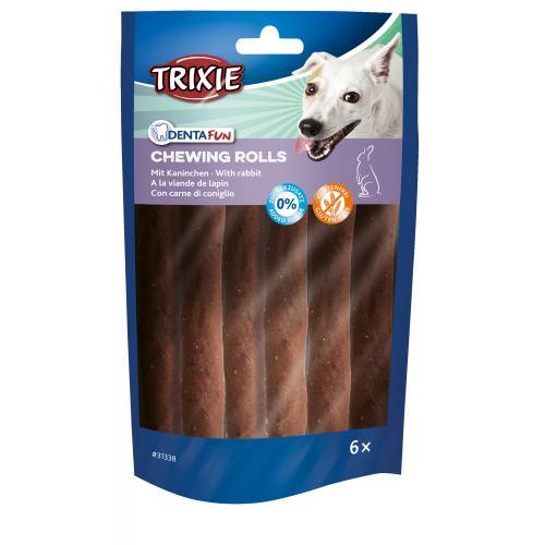 Ласощі Trixie Denta Fun для собак Палички для чищення зубів з кроликом 12 см 70 г 6 шт (*)