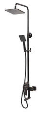 Змішувач для душу зі штангою з кульовим регулятором RETRO BLACK 3 Fala 75818
