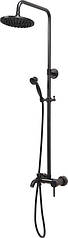Змішувач для душу зі штангою з кульовим регулятором RETRO BLACK 2 Fala 75813