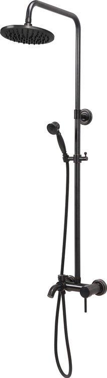 Змішувач для душу зі штангою з кульовим регулятором RETRO BLACK 2 Fala 75813
