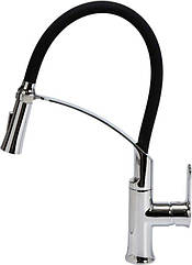 Змішувач для раковини з гнучким виливом FLEXIBLE 2-BLACK Fala 75675