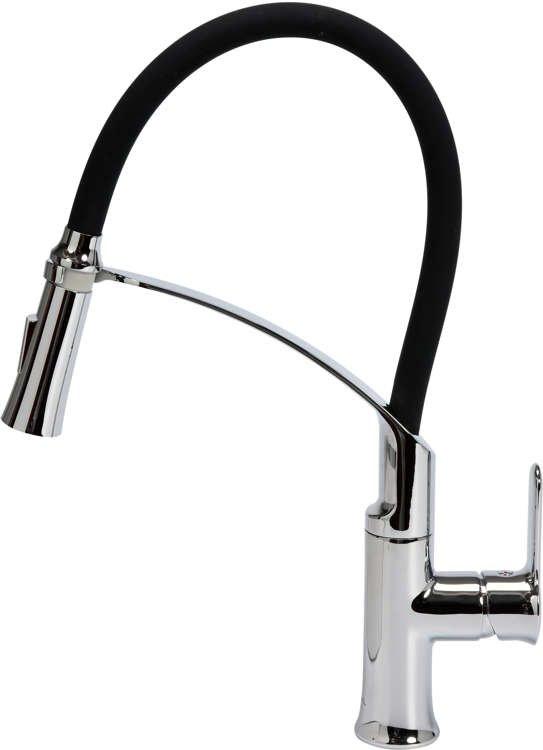 Змішувач для раковини з гнучким виливом FLEXIBLE 2-BLACK Fala 75675