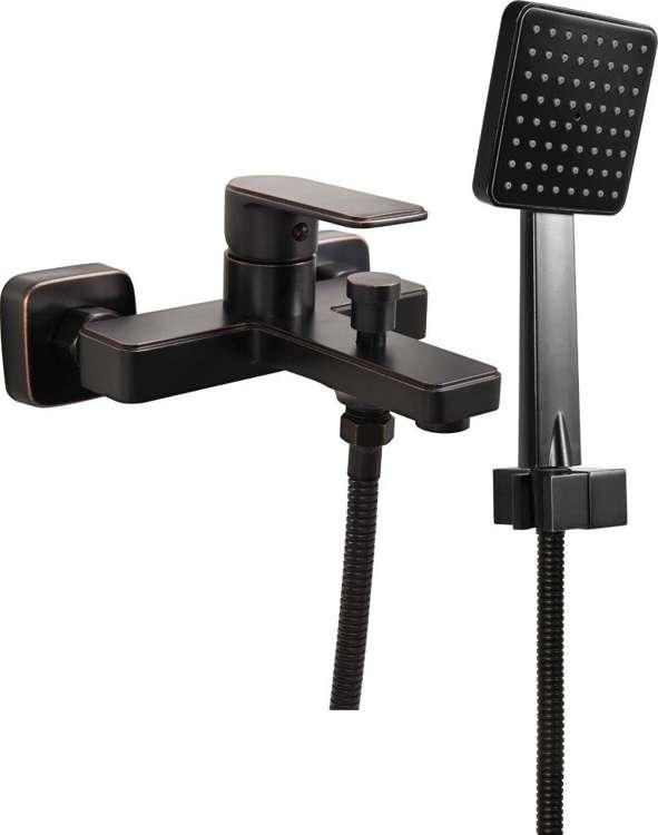 Змішувач для ванни з кульовим регулятором RETRO BLACK 3 Fala 75816