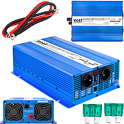 Перетворювач напруги інвертор чистий синус 12В 230В 3000Вт VOLT POLSKA