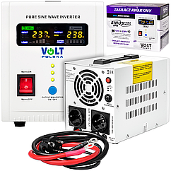 ДБЖ перетворювач аварійного живлення SINUSPRO-800E (12В/230В/800Вт) VOLT POLSKA