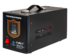 Інверторний перетворювач аварійного живлення PROSINUS-1000 12В (1000/700Вт) чорний КЕМОТ