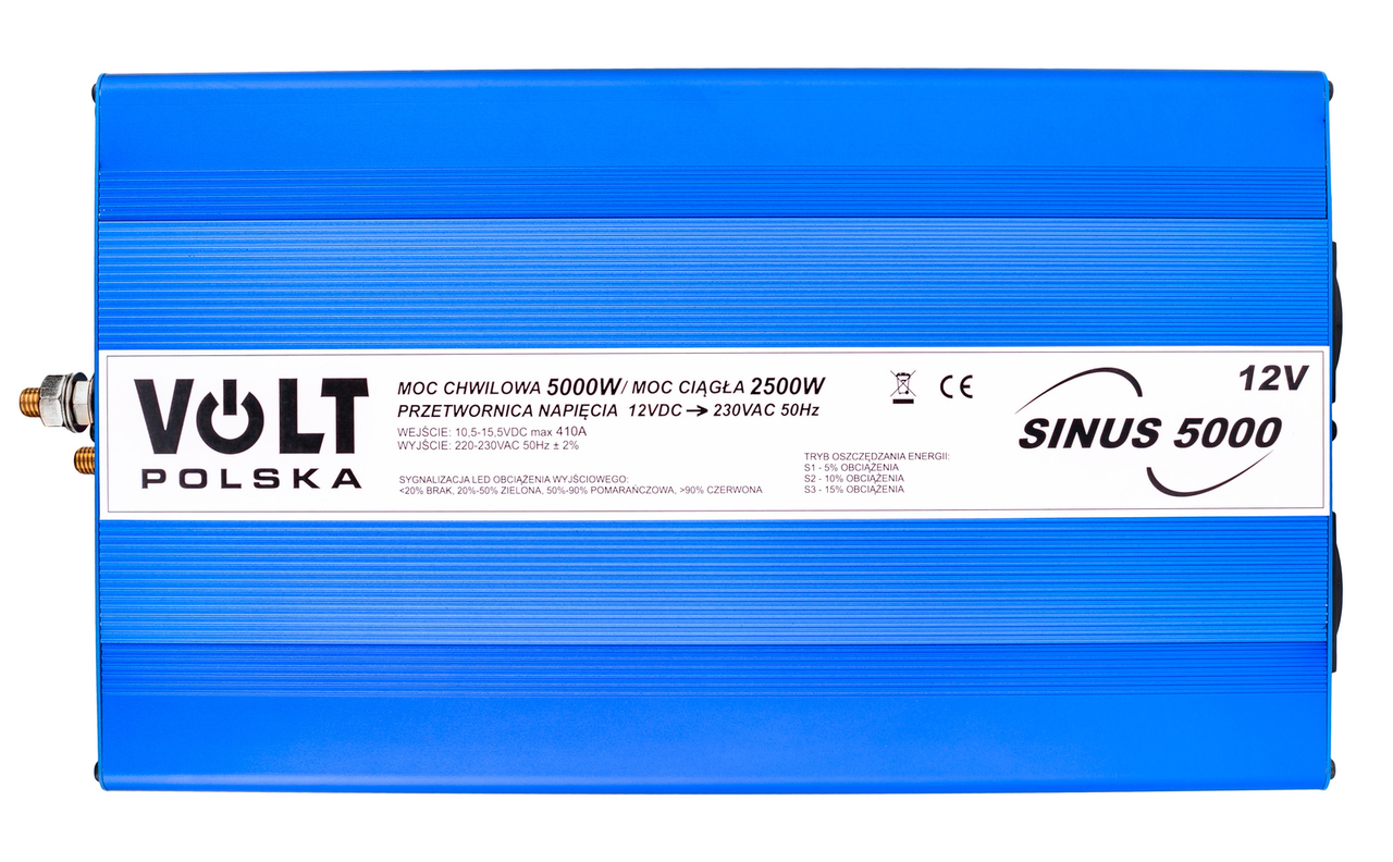Перетворювач напруги SINUS ECO-5000 12/230В 5000/2500Вт VOLT POLSKA
