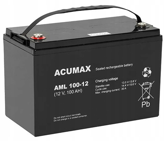 Акумулятор AGM BATTERY ACUMAX AML 100Аг 12В