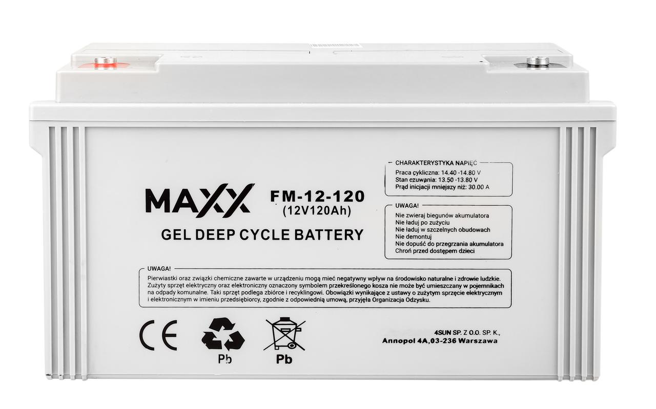 Гелевий акумулятор DEEP CYCLE MAXX 120 Аг 12 В 4SUN