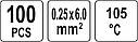Набір термозбіжних водонепроникних трубок 100 шт YATO YT-81450, фото 4