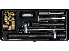 Ремкомплект свічок запалювання з додатковими втулками Yato YT-17581