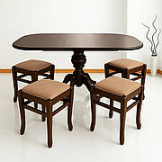 Стіл обідній Еміль  Fusion Furniture, колір горіх