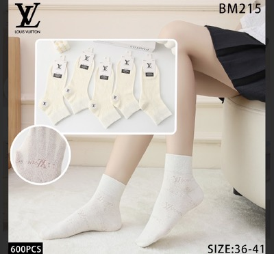 Жіночі короткі шкарпетки LOUIS VUITTON, 36-41 р-р. Ажурні шкарпетки, шкарпетки середньої висоти жіночі
