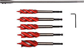 Набір свердел спіральних по дереву 16-26 мм YATO YT-44693