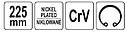 Знімач стопорних кілець на стиск прямий 225 мм YATO YT-1990, фото 3