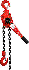 Ручна ланцюгова таль 3 тонни важільна YATO YT-58966
