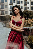 Жіночий вечірній костюм з корсетом та спідницею міді з розрізом, фото 3