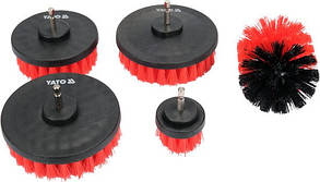 Набір щіток для шестигранного дриля 5 шт YATO YT-47777