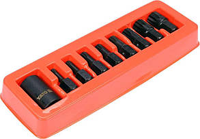 Набір ударних насадок Spline 1/2" YATO YT-10663