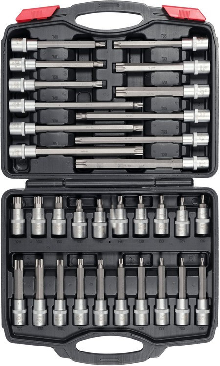 Набір торцевих ключів 1/2" Torx 32 шт. YATO YT-77541, фото 1