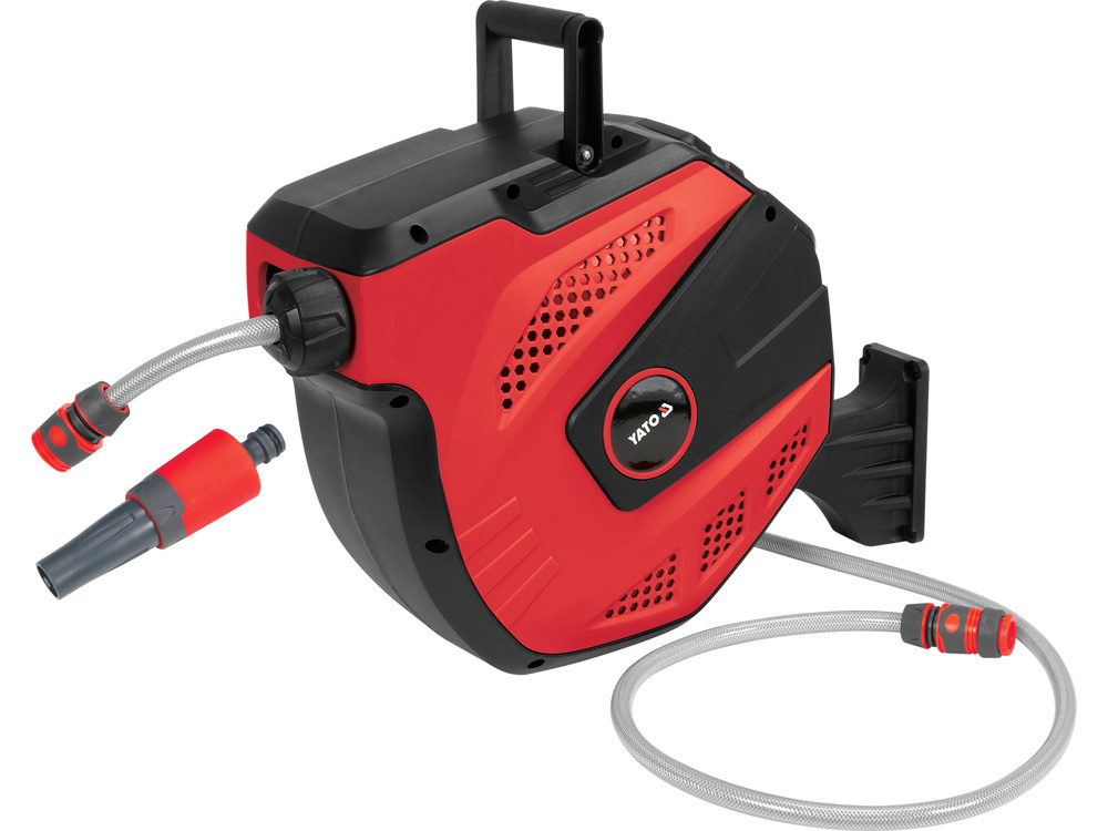 Шланг для води 11.5мм 15м на автоматичній котушці YATO YT-24258, фото 1