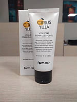 Пінка для вмивання з екстрактом юдзу FarmStay Citrus Yuja Vitalizing Foam Cleansing, 100 мл