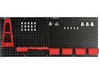 Металева дошка для інструментів з контейнерами і ручками 34 шт. YATO YT-08980