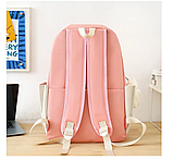 Рюкзак жіночий комплект 5 в 1 чорний без брелка 507G, фото 4