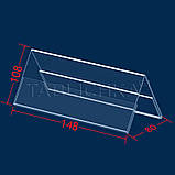 Конференц-табличка (холдер) А6 формату настільна двостороння, фото 2