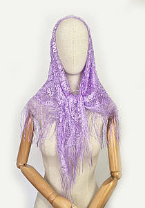 Хустка жіночий тонкий ажурний гіпюр Святкова