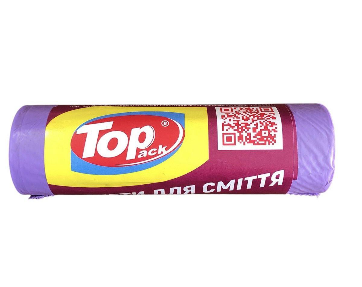 Пакет для сміття ТТОР РACK LD базовий фіолетовий 60л 10шт
