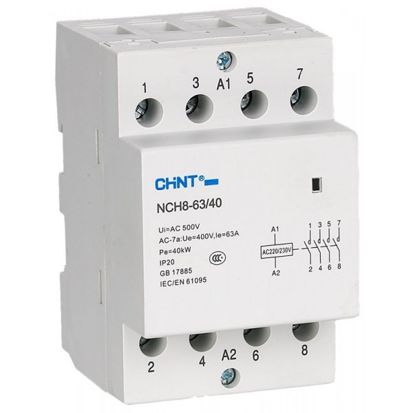 Контактор модульний NCH8-63/40 63A 4NO AC220/230В