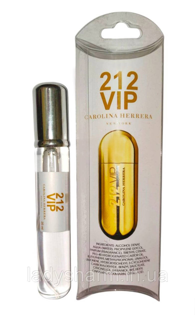 Жіночі мініпарфуми CH 212 VIP women ( Еррера 212 ВІП вумен), 20 мл, фото 1