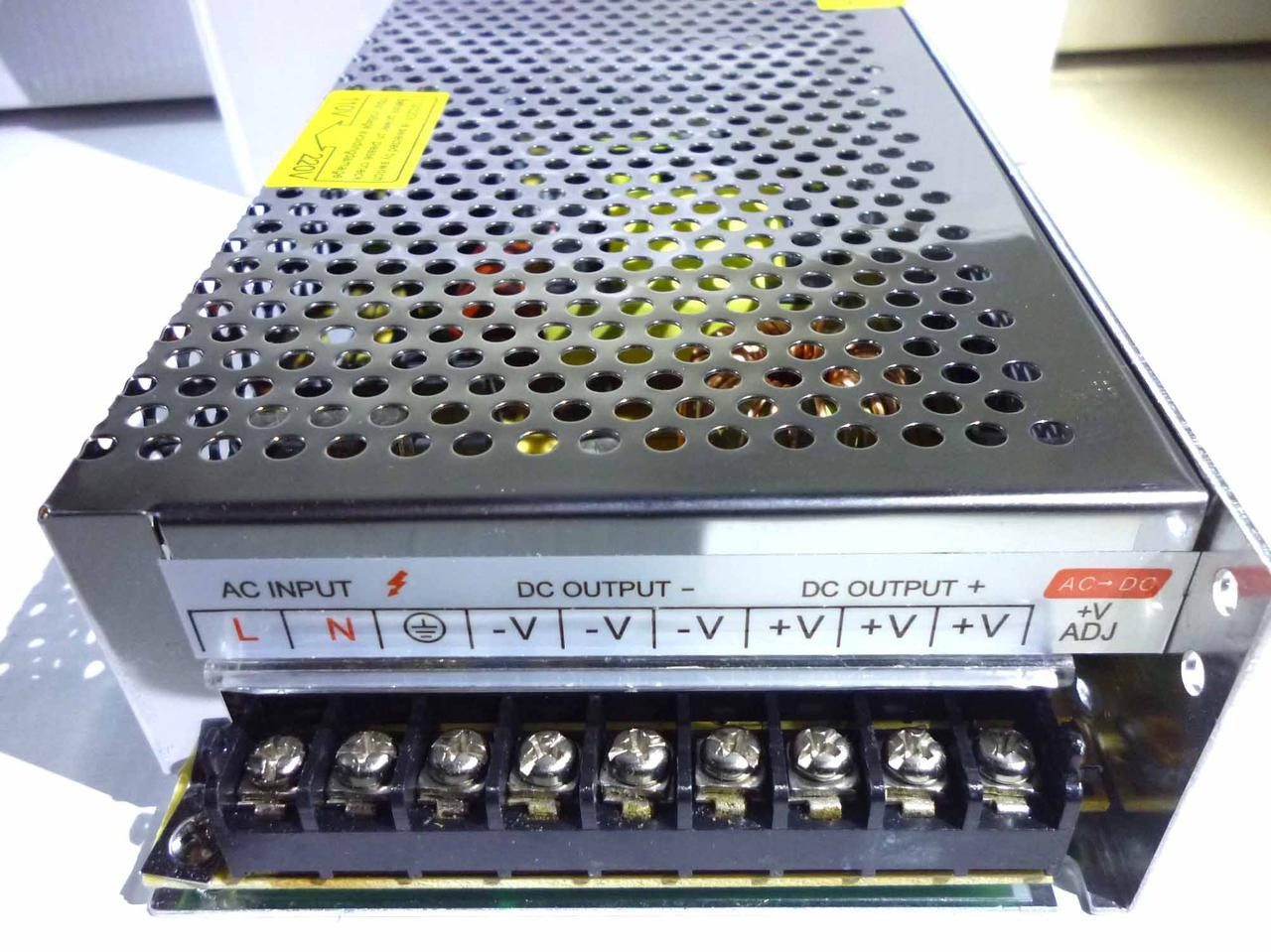 Блок живлення, 12 В, 20 А, металевий, фото 1