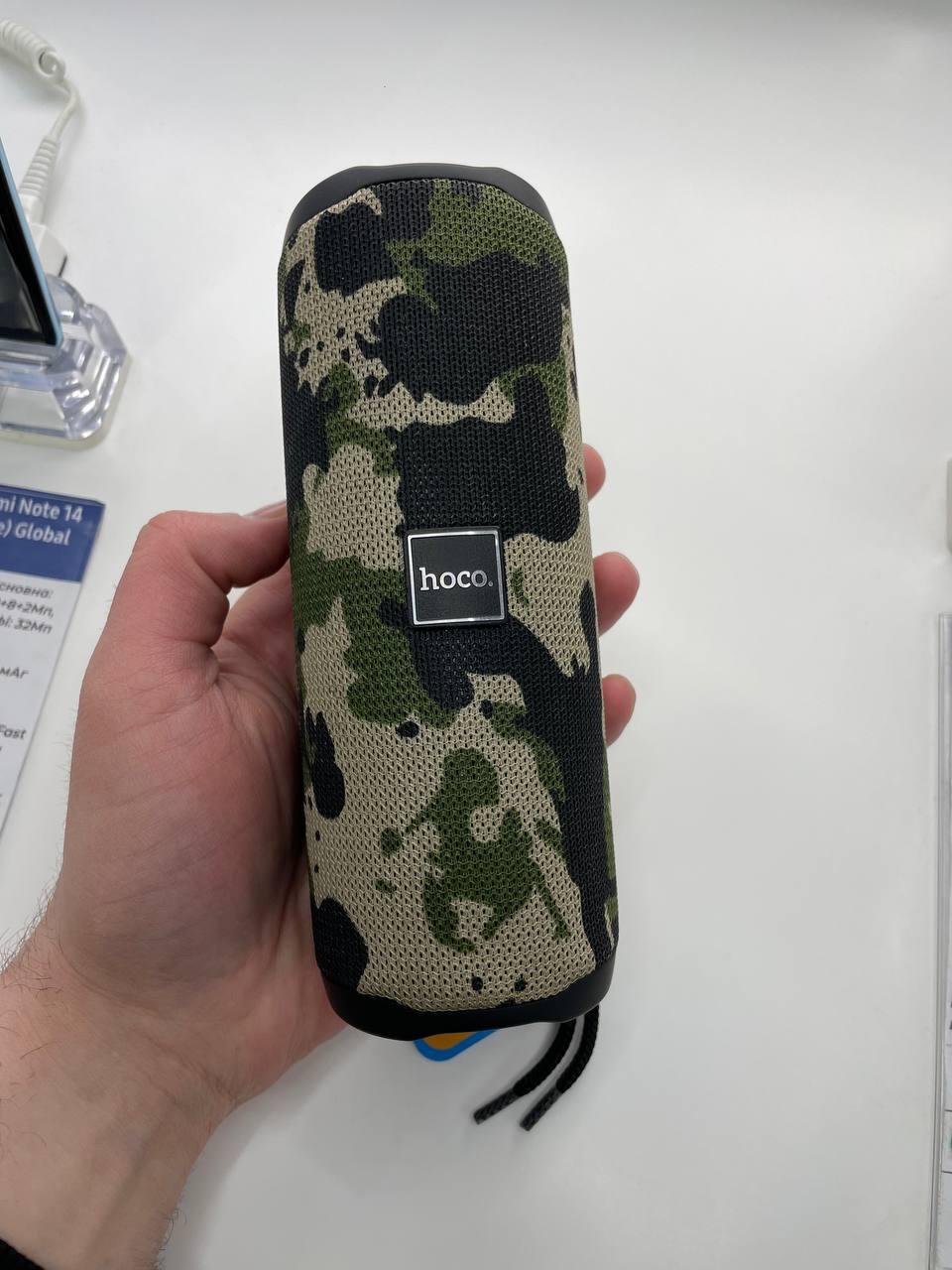 Портативна блютуз колонка Wi Hoco HC16 бездротова портативна колонка. Хакі, фото 1