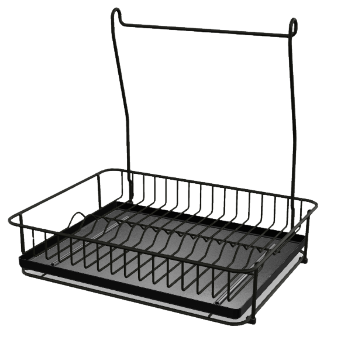 Сушарка для посуду IKEA HULTARP Чорна 604.487.66