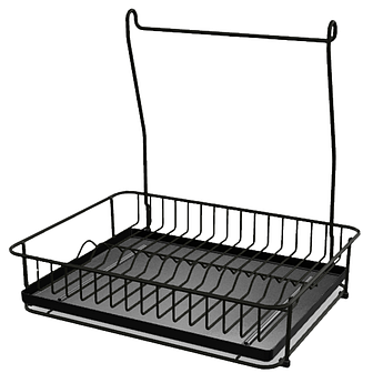 Сушарка для посуду IKEA HULTARP Чорна 604.487.66