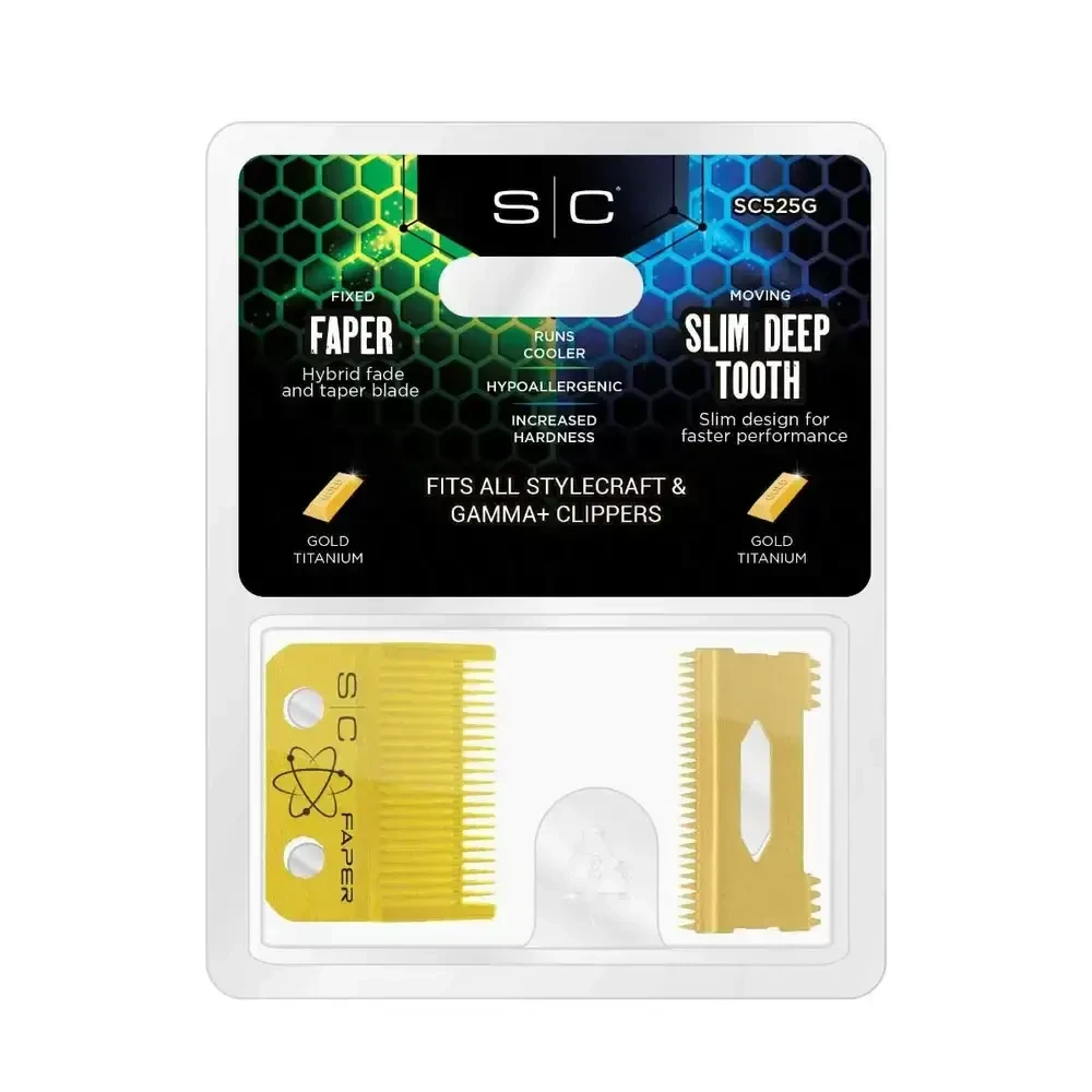 Ножовий блок для машинки StyleCraft і Gamma Piu Faper Gold Titanium